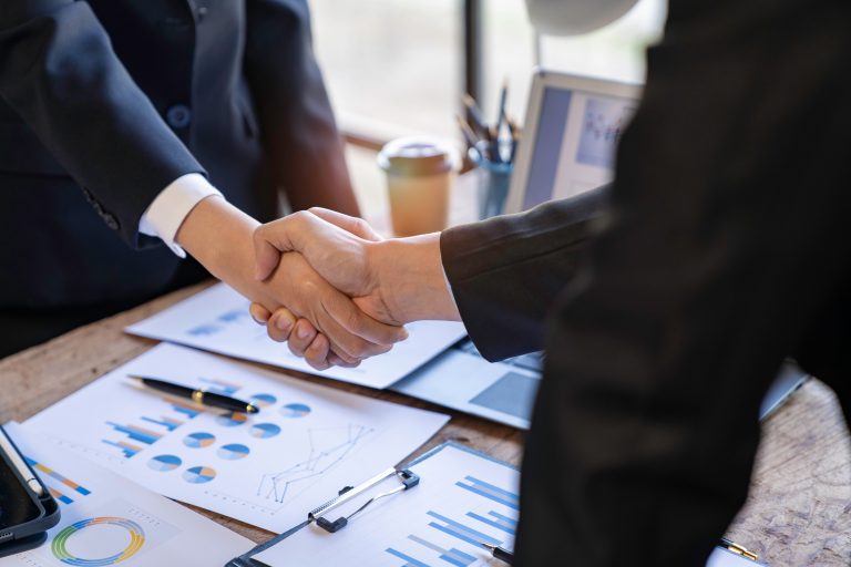 Handshake,As,Successful,Negotiation,Ending,,Close-up
